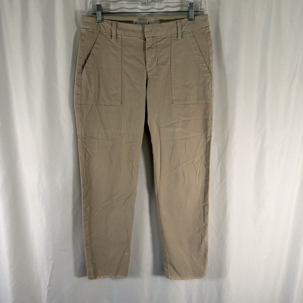 Frank Eileen Pants Women's 4 Khaki Blackrock Lightweight Button Zip Cotton Blend